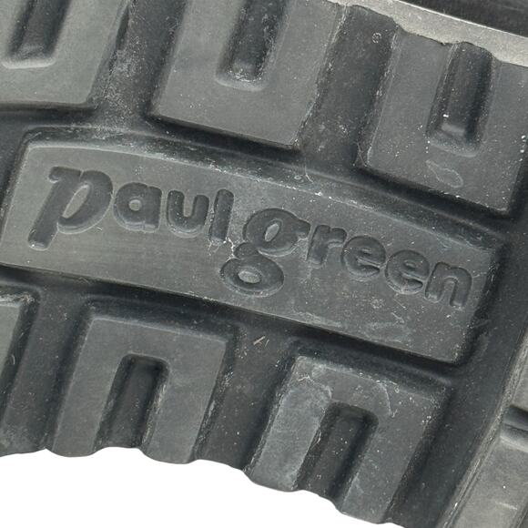 Paul Green Vienna Lugged Chelsea Boot UK 6.5 US 9 Women's Black Leather Pull On - Picture 12 of 14